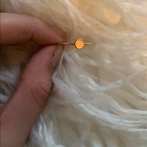 Gold circle ring